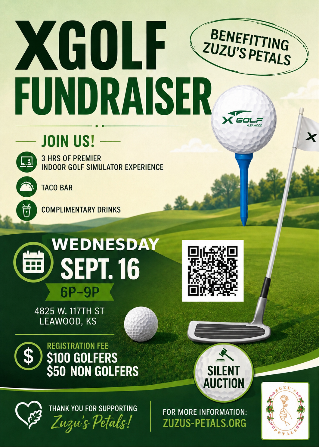 X-Golf fundraiser